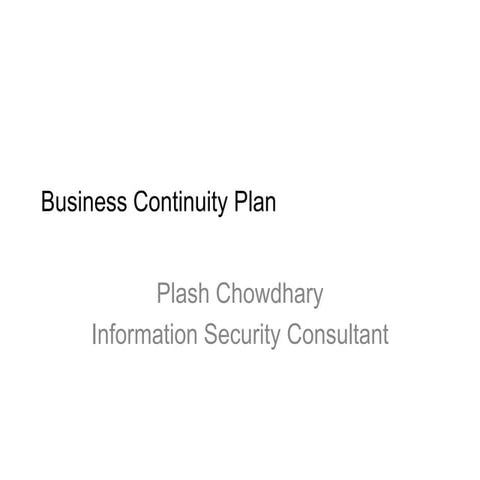 Business Continuity Plan