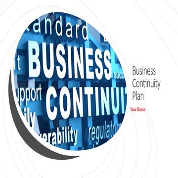 Business Continuity Plan for businesses and industries