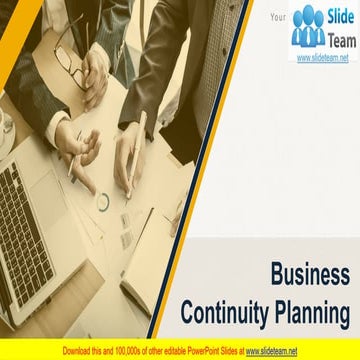 Business Continuity Planning PowerPoint Presentation Slides