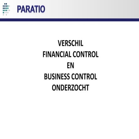 Business control & financial control | PPTX