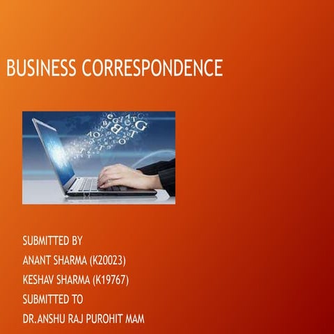 Business correspondence