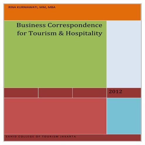 Business correspondence for the tourism industry
