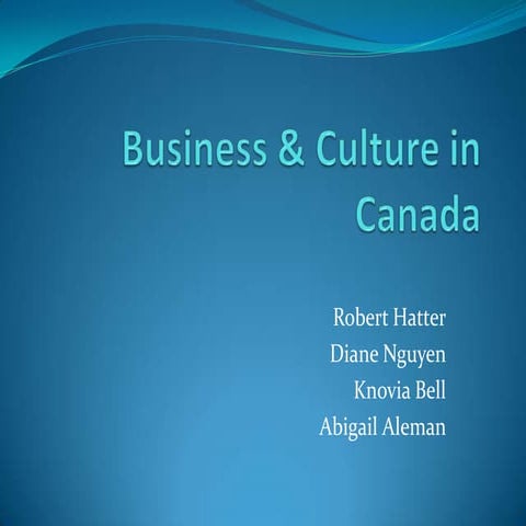 Business+&+culture+in+canada