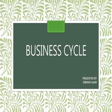 Business cycle