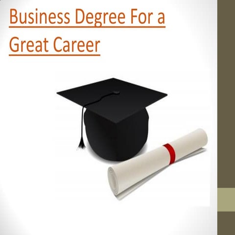 Business degree for a great career