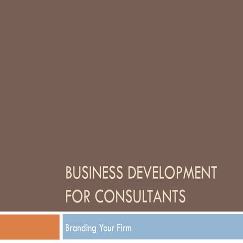 Branding for Consultants