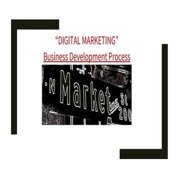 Digital Business Development Process 2018