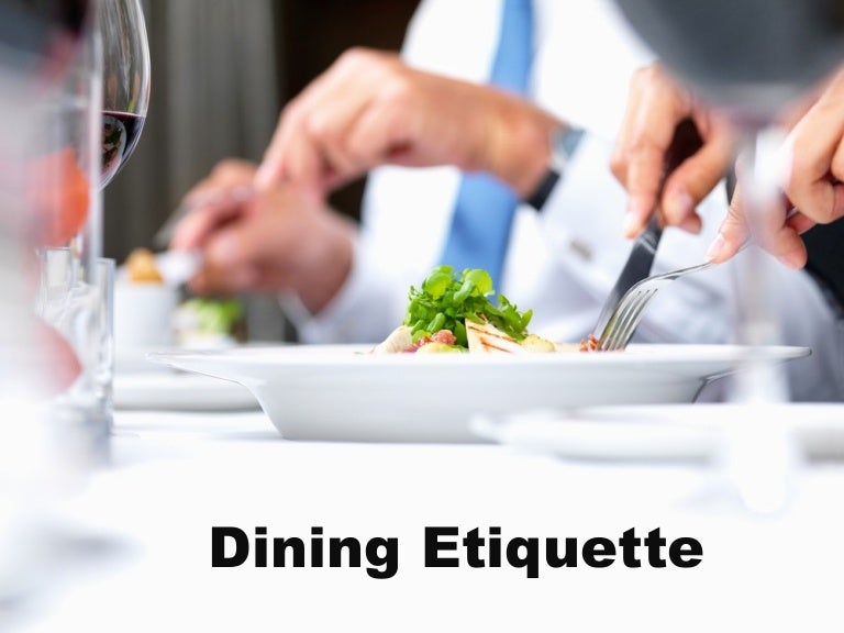 Business dining etiquette