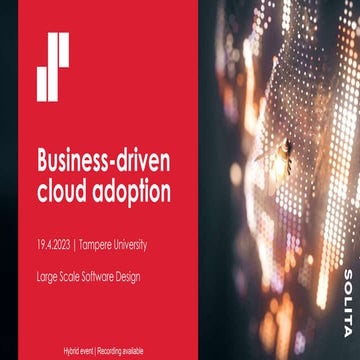 TUNI: Business-driven Cloud Adoption