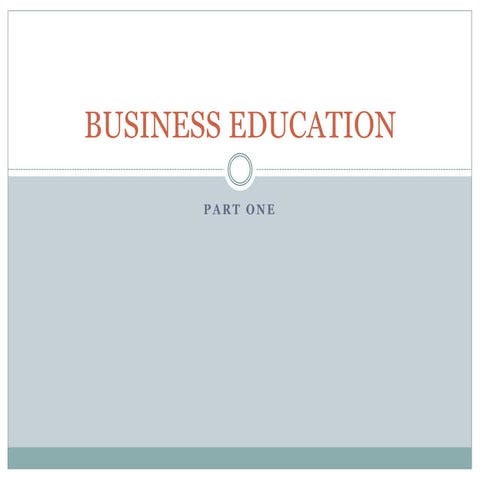 Business education skills