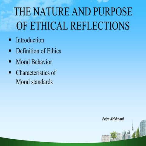 Business ehtics, UNIT I