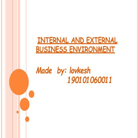 Business environment for mba