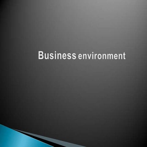 Business enviroment