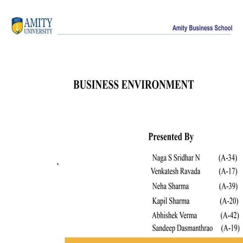 Business environment