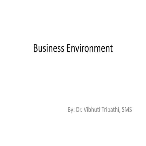 Business environment