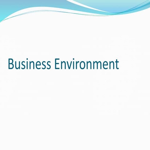 Business environment