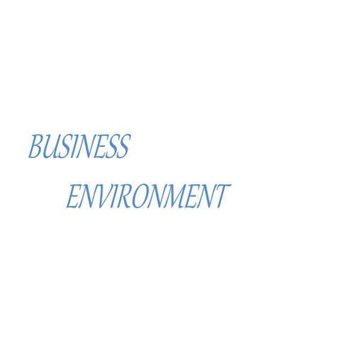 Business environment