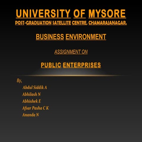 Business environment