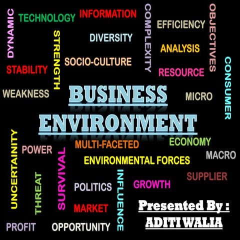 All About "Business Environment" presented by Aditi Walia
