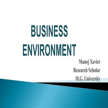 Business environment