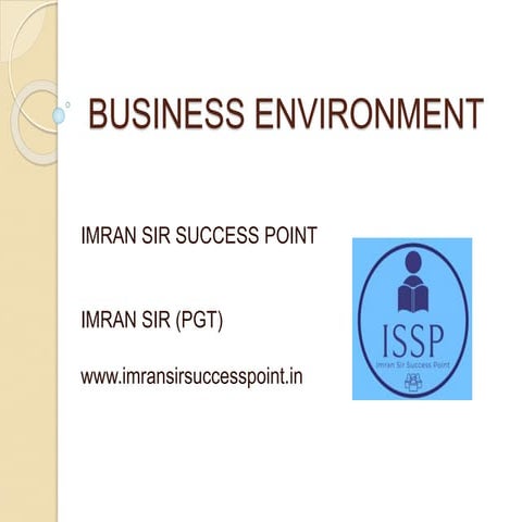 Business environment