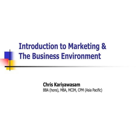 Business environment 1