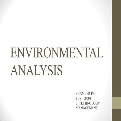 Business environmental scanning ppt