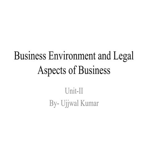 Business Environment and Legal Aspects of Business unit -2.pptx