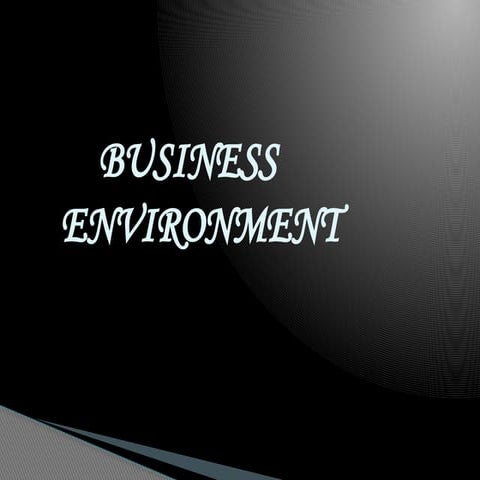 BUSINESS_ENVIRONMENT detail presentation