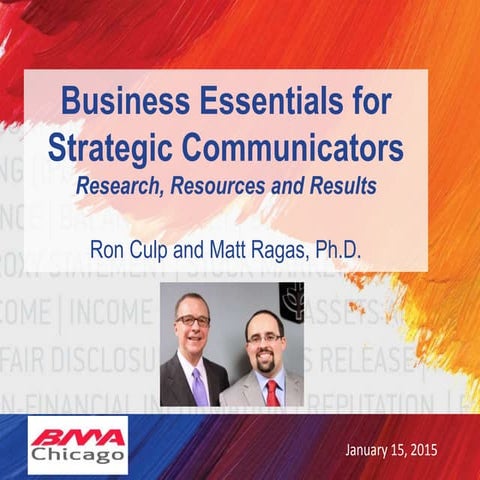 Business Essentials for Strategic Communicators 