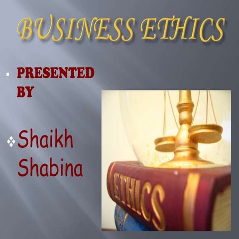 Business ethics