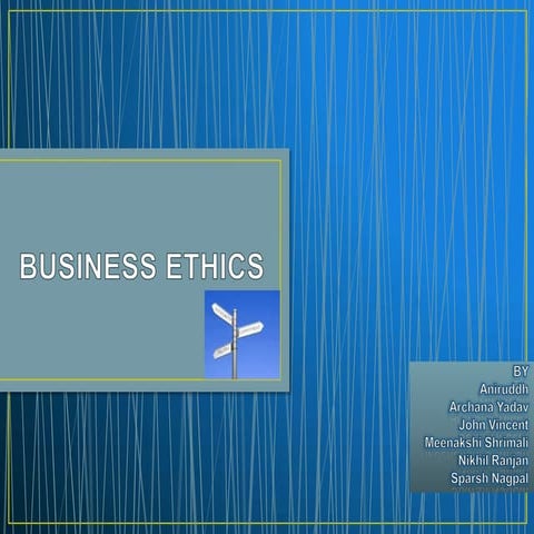 Business ethics