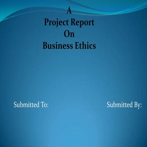 Business ethics