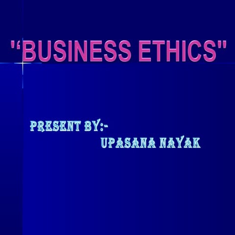 Business ethics