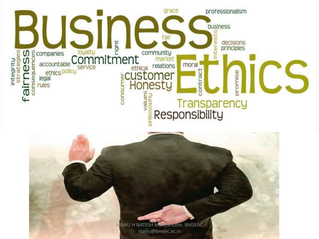 Managers Should Run A Business Ethically Because Business ethics | PPT