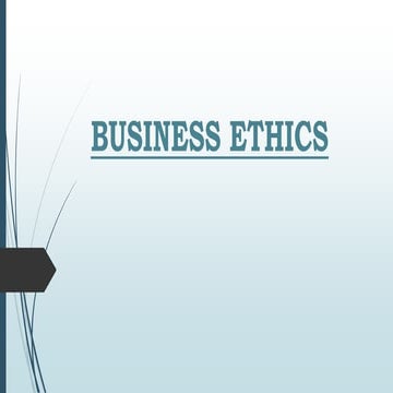 Business Ethics | PPTX