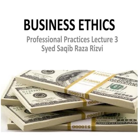 Itroduction to Business Ethics
