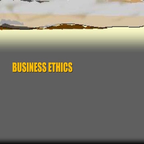 Business ethics lecture slides ppt | PPT