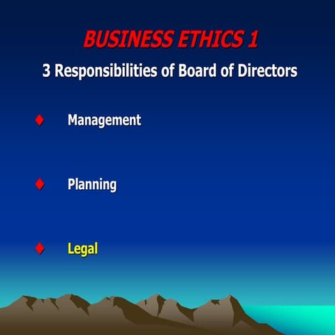 Business Ethics