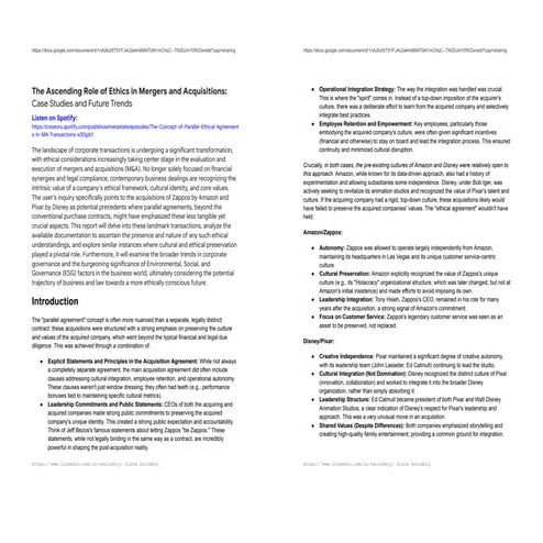 Acquisitions with a Focus on Ethical and Cultural Preservation