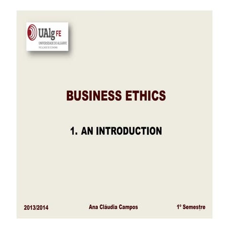 Business ethics an introduction | PDF
