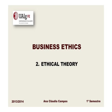 Business ethics   ethical theory