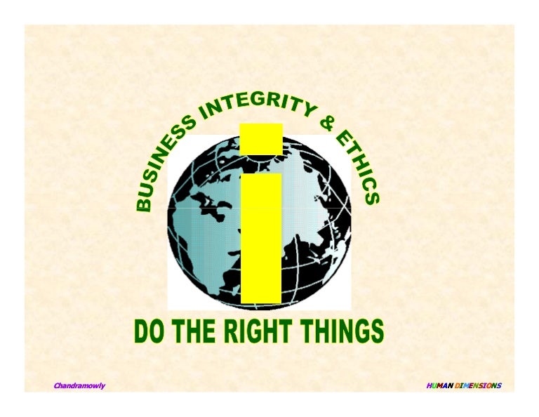 Business Ethics Slides By Chandramowly