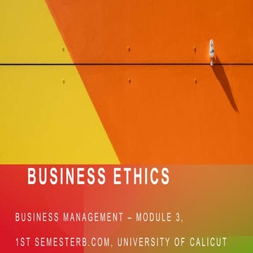 Business ethics 