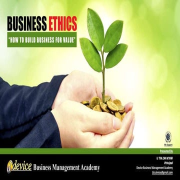  BFBM(9-2016) Business Ethics & Business Value