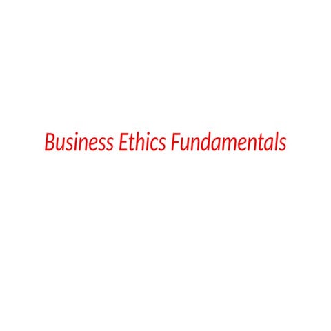 Introduction to Business Ethics in buss.