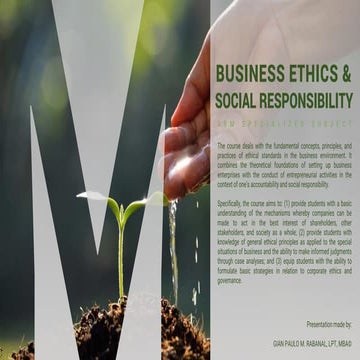 Business ethics forms of business organizations   abm specialized subject