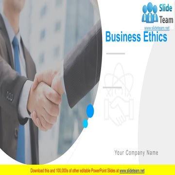 Business Ethics PowerPoint Presentation Slides | PDF