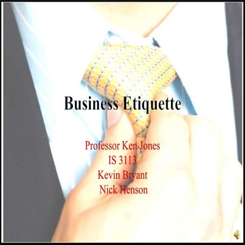 Business etiquette
