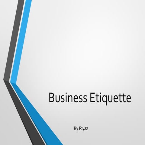 Business etiquette